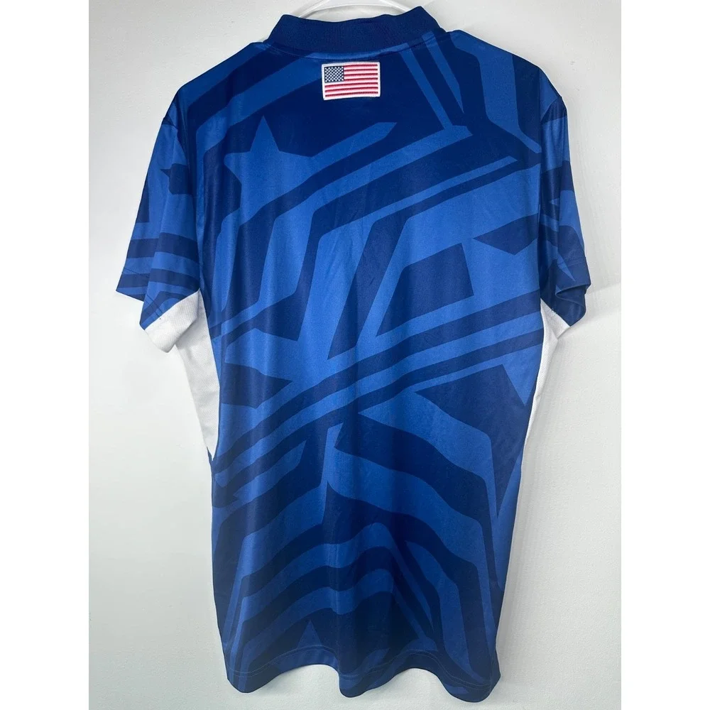 J Lindeberg Blade Collar Polo Team USA Emeric Shirt‎ Golf Performance - Large